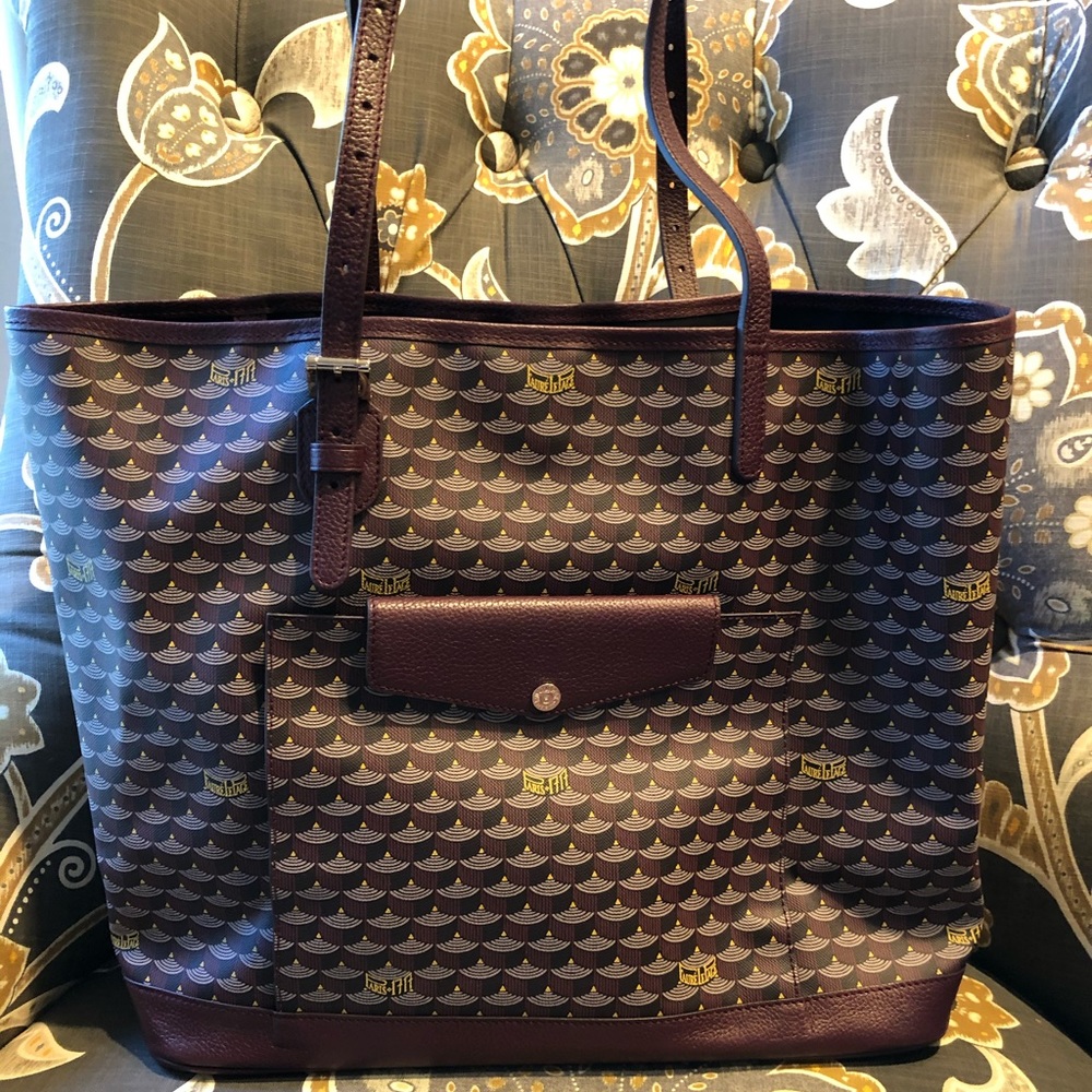 Faure Le page wine battle tote burgundy